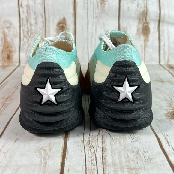 New Converse Run Star Motion Low Platform Water Droplets Green Sneakers - Picture 8 of 12